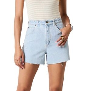 Rolla's Mirage High Rise Relaxed Fit Jean Shorts Light Blue Denim Sz 26